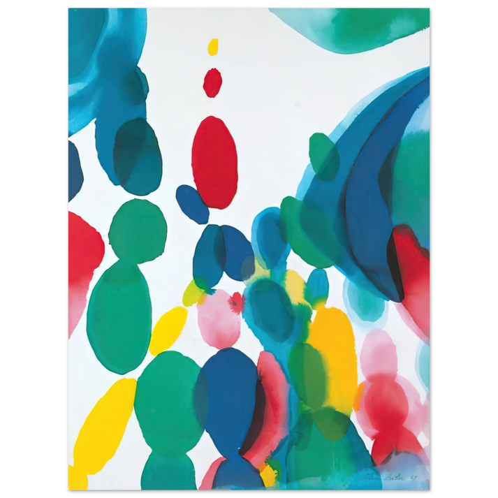 Alice Baber - Abstract Composition 75x100 cm / 30x40inches Fine Art Poster