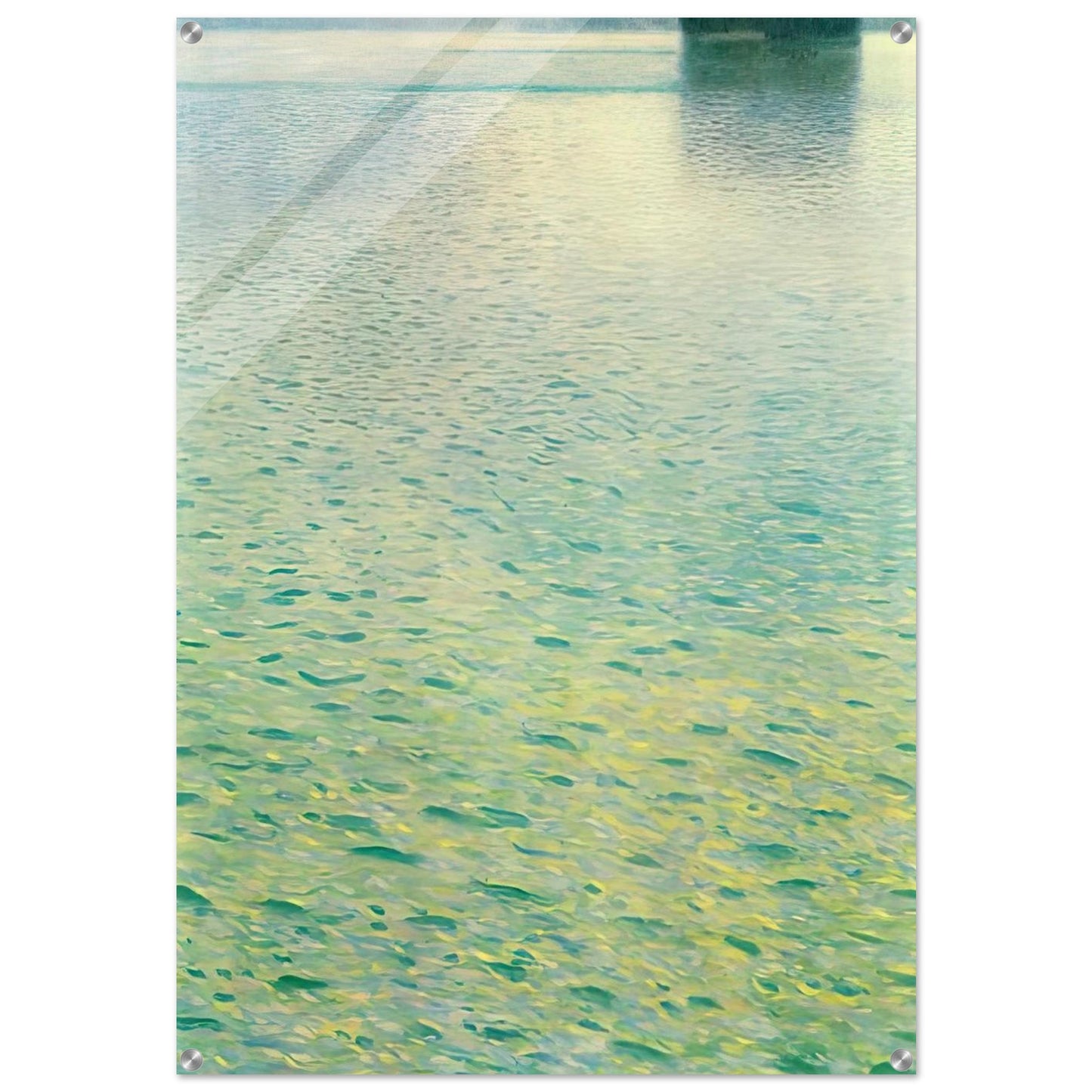 ISLAND IN THE ATTERSEE - Gustav Klimt Acrylic Print - 70x100 cm / 28x40″ inches