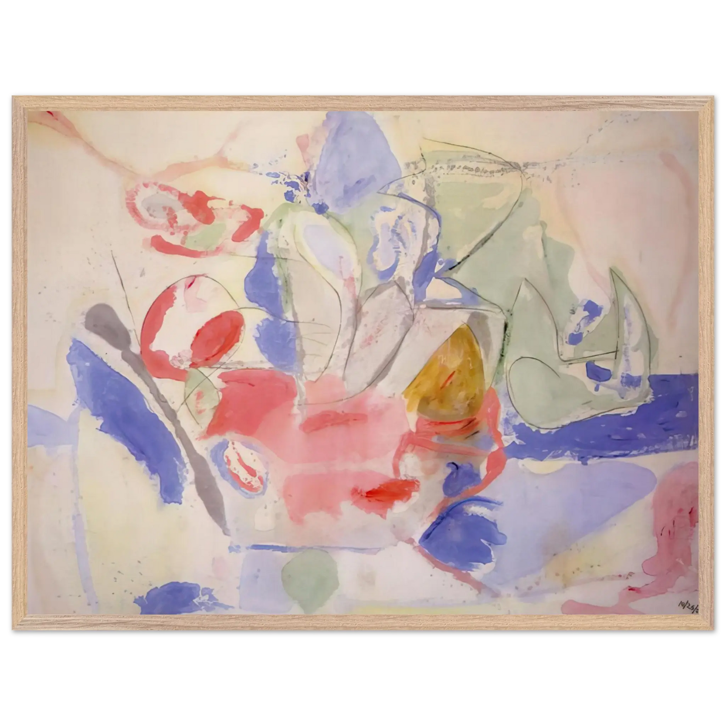 Helen Frankenthaler - Mountains and Sea - 1952 Wall art - 20x25 cm / 8x10 Inches - Fine Art Poster - -
