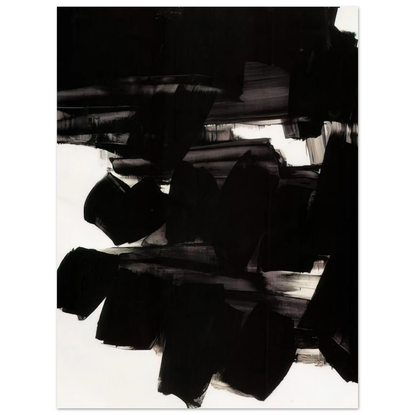 Pierre Soulages - Peinture 260 x 202 cm, 19 juin 1963 - 1963 Fine Art Poster - Default Title