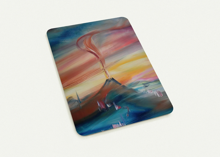 After Eruption of the Hessian Skittles By Konrad Zuse Pack of 10 Post Cards | Konrad Zuse Post Cards | A6 (10.5 x 14.8 cm) - 4.1 x 5.8 inches