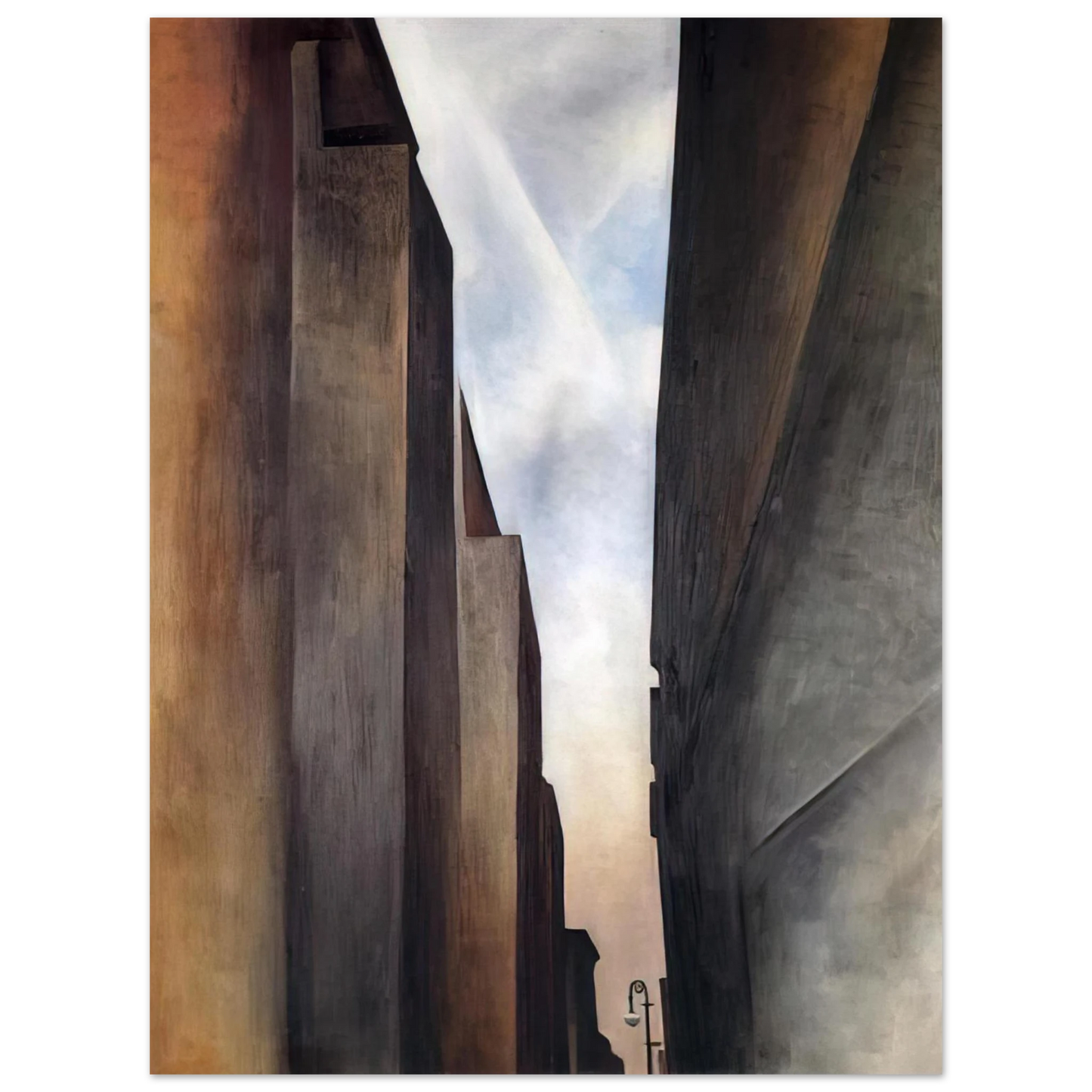 Georgia O'Keeffe - Street of New York II Fine Art Poster - 13x18 cm / 5x7 inches