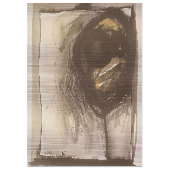 UNTITLED 1961 - Eva Hesse Brushed Aluminum Print - 70x100 cm / 28x40 inches | Eva Hesse Aluminum Print | Eva Hesse Prints