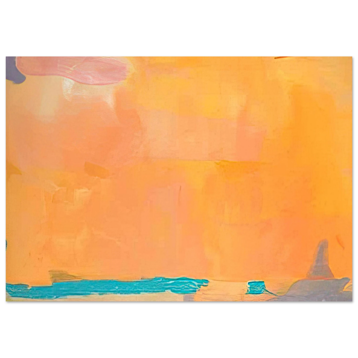 Helen Frankenthaler - Royal Fireworks - 1975 Wall art - 30x45 cm / 12x18 inches - Premium Wooden Framed Poster With Fine Art Paper - Wood frame