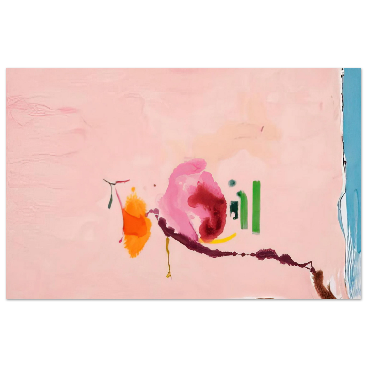 Helen Frankenthaler - Flirt - 1995 Wall art - 20x25 cm / 8x10 inches - Fine Art Poster - -