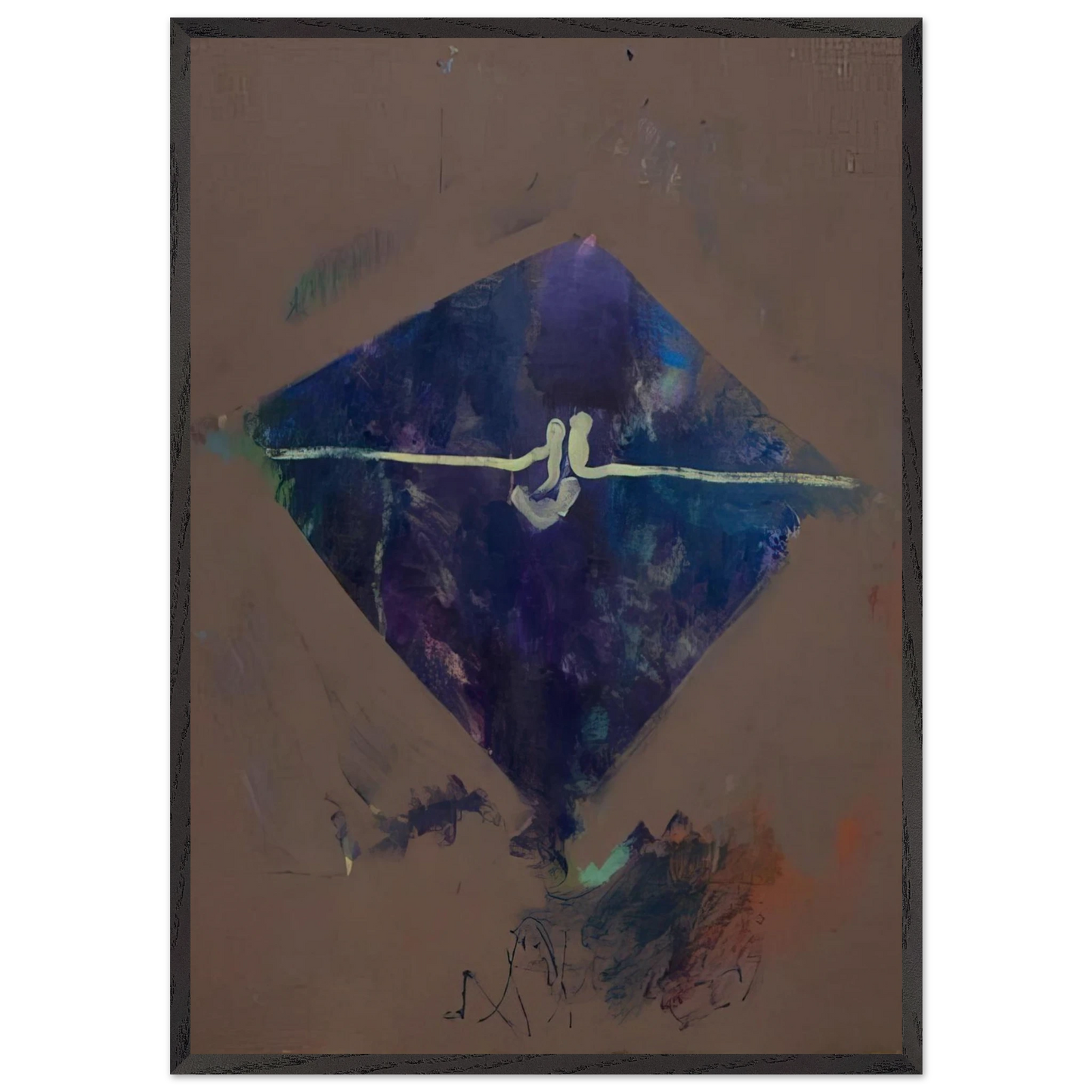 Untitled Sunset Series 33 - 1965 - John Altoon 70x100 cm / 28x40 inches Framed Art Print – Black Wooden Frame