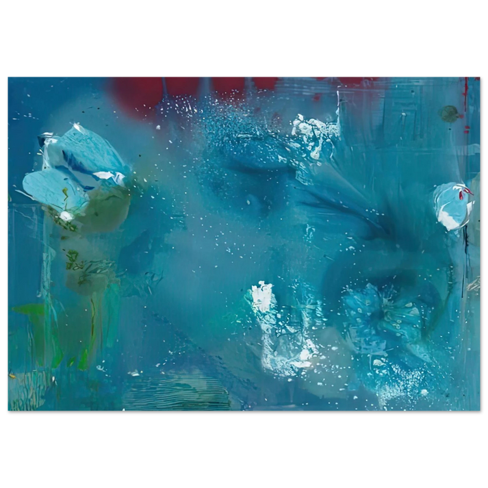 Helen Frankenthaler - Stella Polaris, 1990- Wall Art - 30x40 cm / 12x16 inches - Premium Wooden Framed Poster With Fine Art Paper-canvas - Wood frame