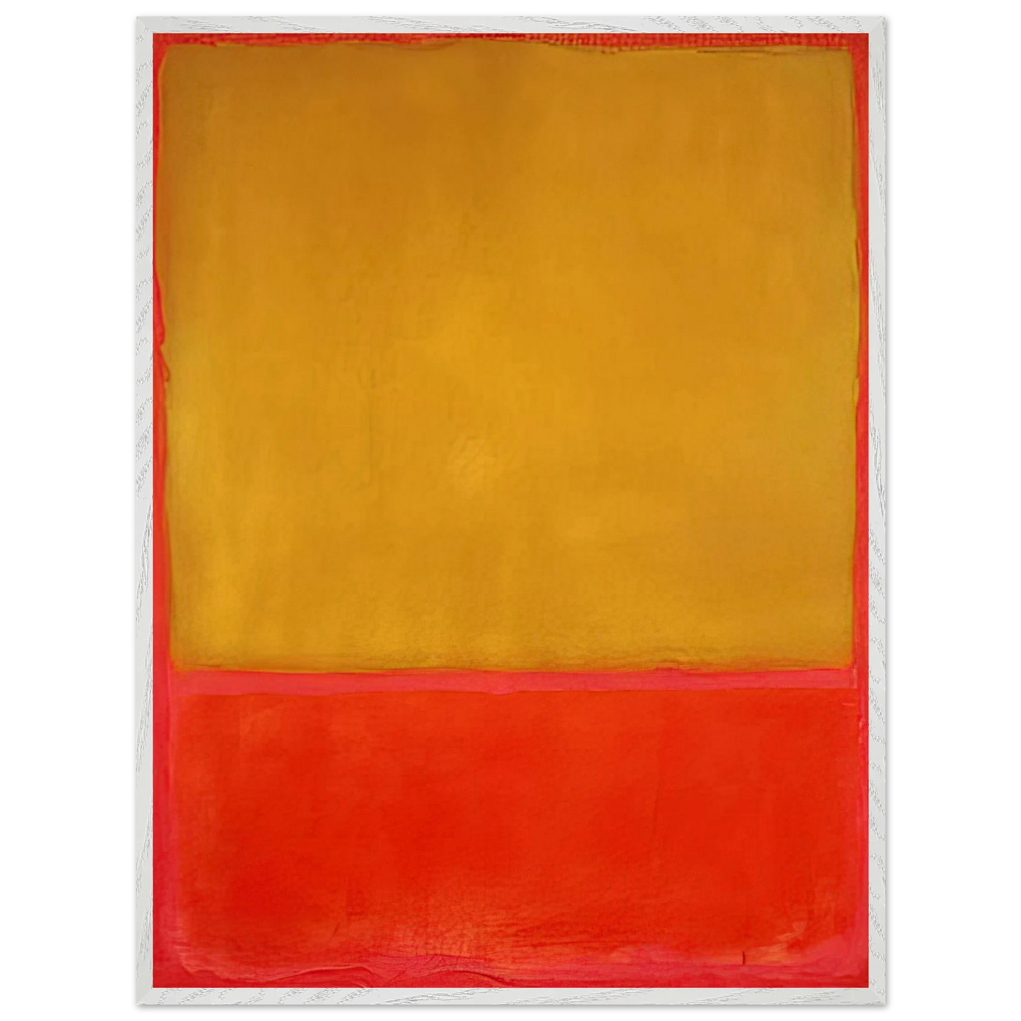 Mark Rothko - Ochre and Red on Red - 1954 Wall Art - 21x29.7 cm / 8x12" - Premium Wooden Framed Poster With Fine Art Paper - Black frame