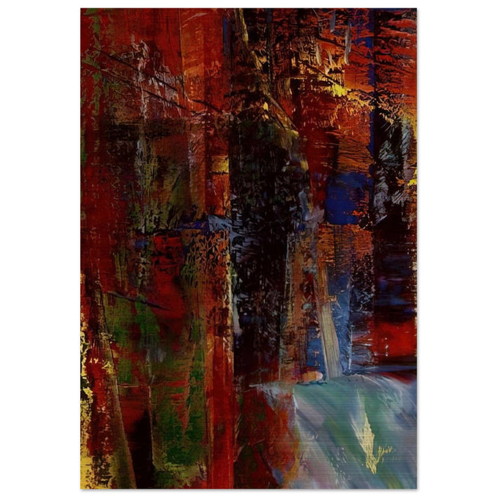 DARK - Gerhard Richter Brushed Aluminum Print - 70x100 cm / 28x40 inches | Gerhard Richter Aluminum Print | Gerhard Richter Prints