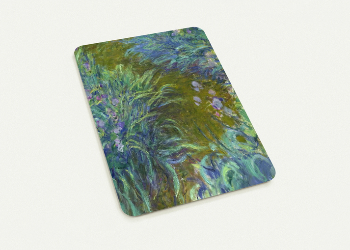 Path through the Irises 02 By claude monet Pack of 10 Post Cards | claude monet Post Cards | A6 (10.5 x 14.8 cm) - 4.1 x 5.8 inches