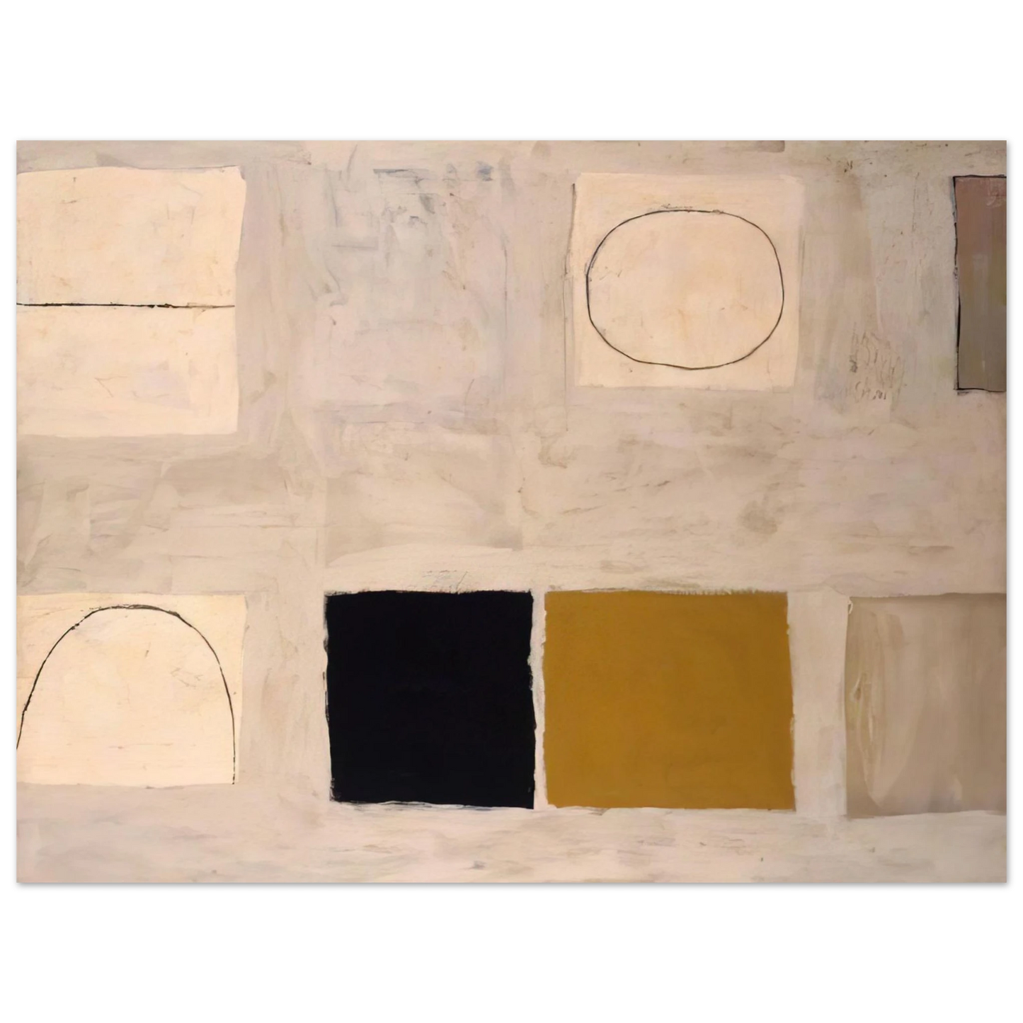 William Scott - Morning in Mykonos - 1960 Fine Art Poster - Default Title