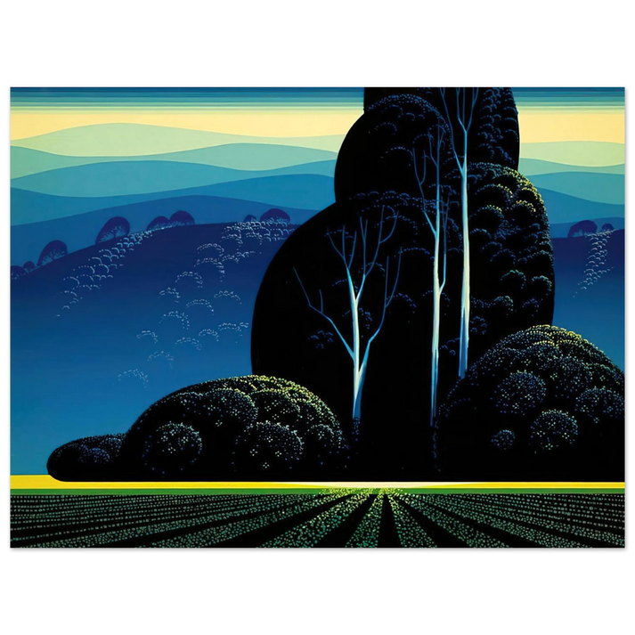 Eyvind Earle - Even Tide 75x100 cm / 30x40inches Fine Art Poster