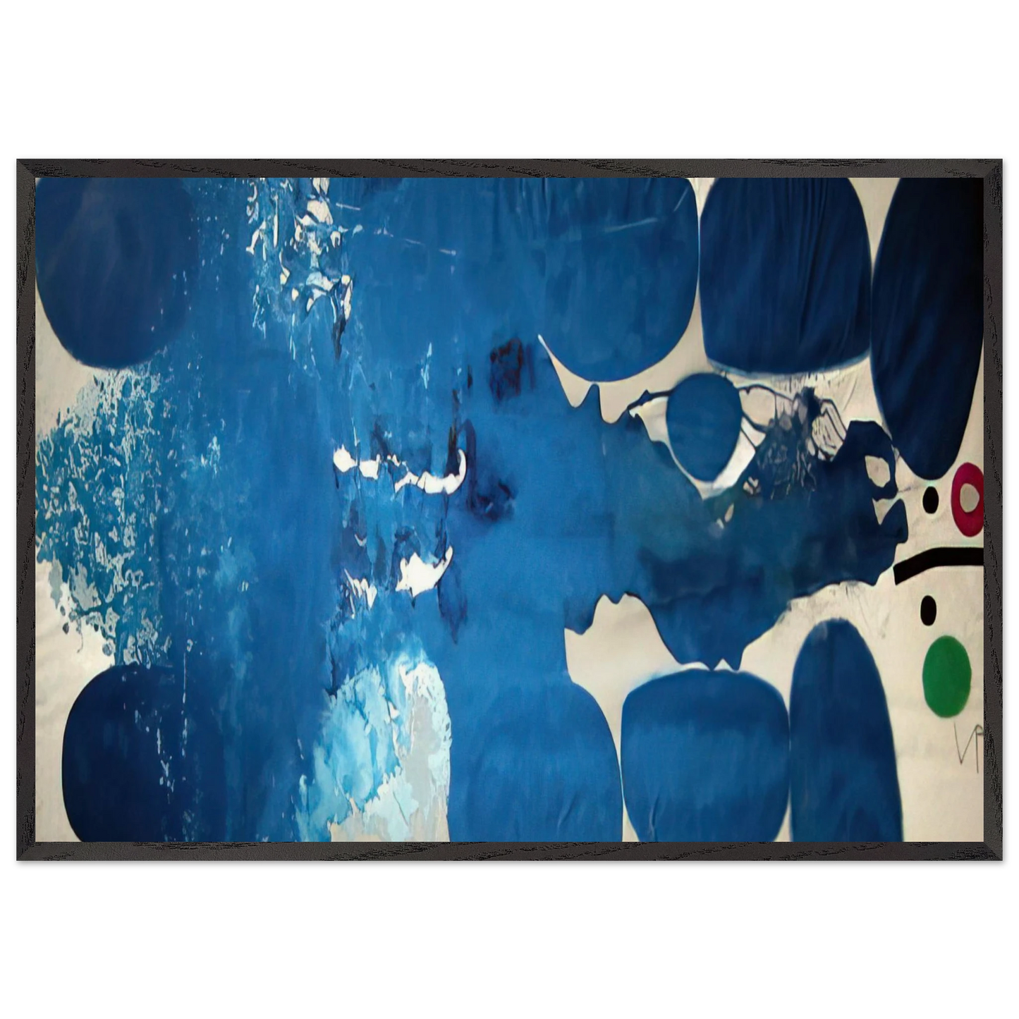 A TREE FULL OF BIRDS 2 1979 - Victor Pasmore 70x100 cm / 28x40 inches Framed Art Print – Black Wooden Frame