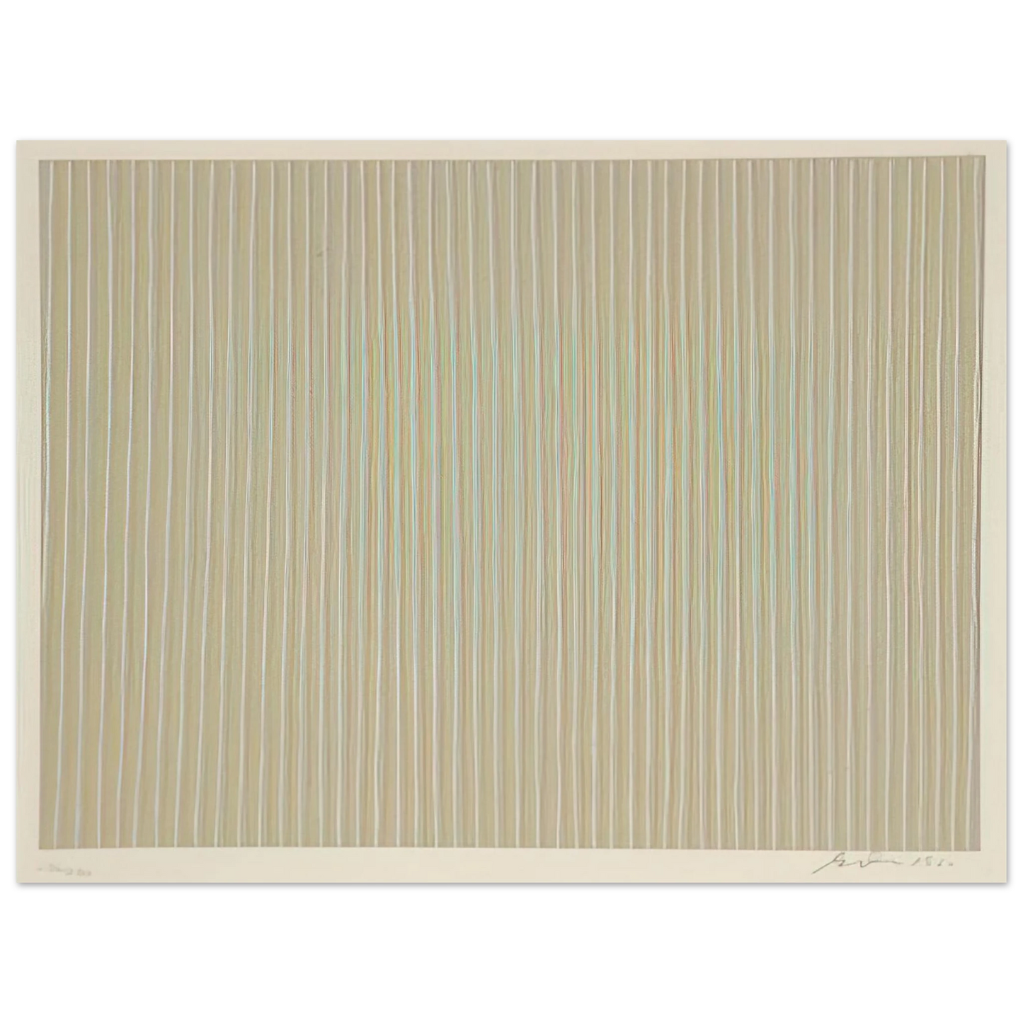 Gene Davis - Carousel - 1980 Fine Art Poster - Default Title