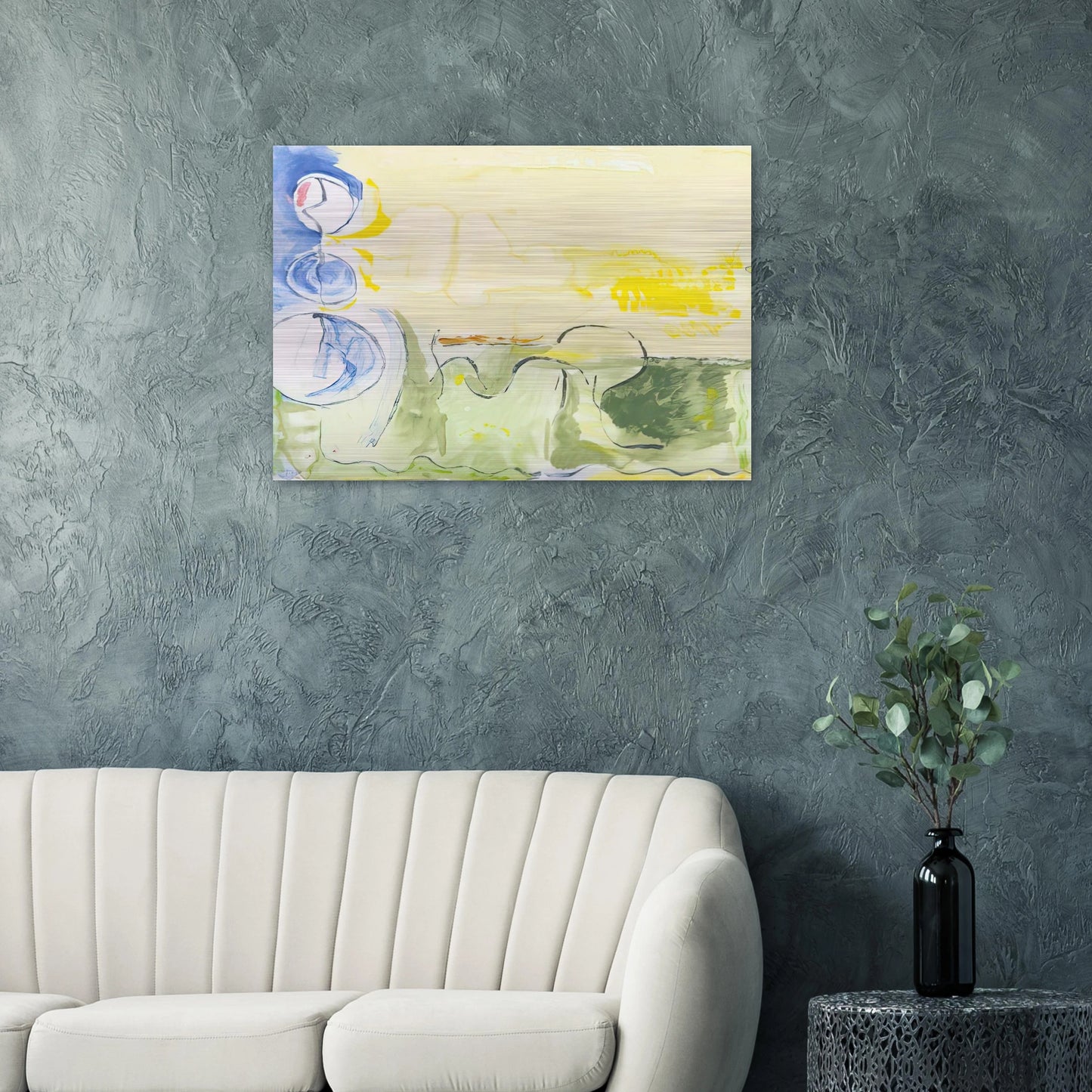 Flotilla - 2006 - Helen Frankenthaler Brushed Aluminum Print - 70x100 cm / 28x40 inches | Helen Frankenthaler Aluminum Print | Helen Frankenthaler Prints