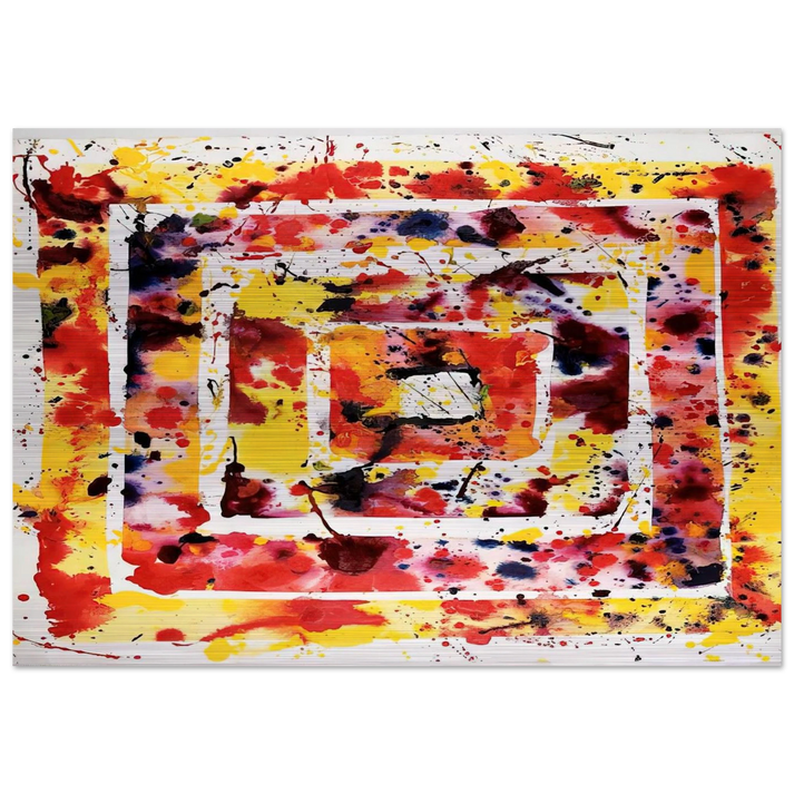 Untitled Mandala - Sam Francis Brushed Aluminum Print - 70x100 cm / 28x40 inches | Sam Francis Aluminum Print | Sam Francis Prints