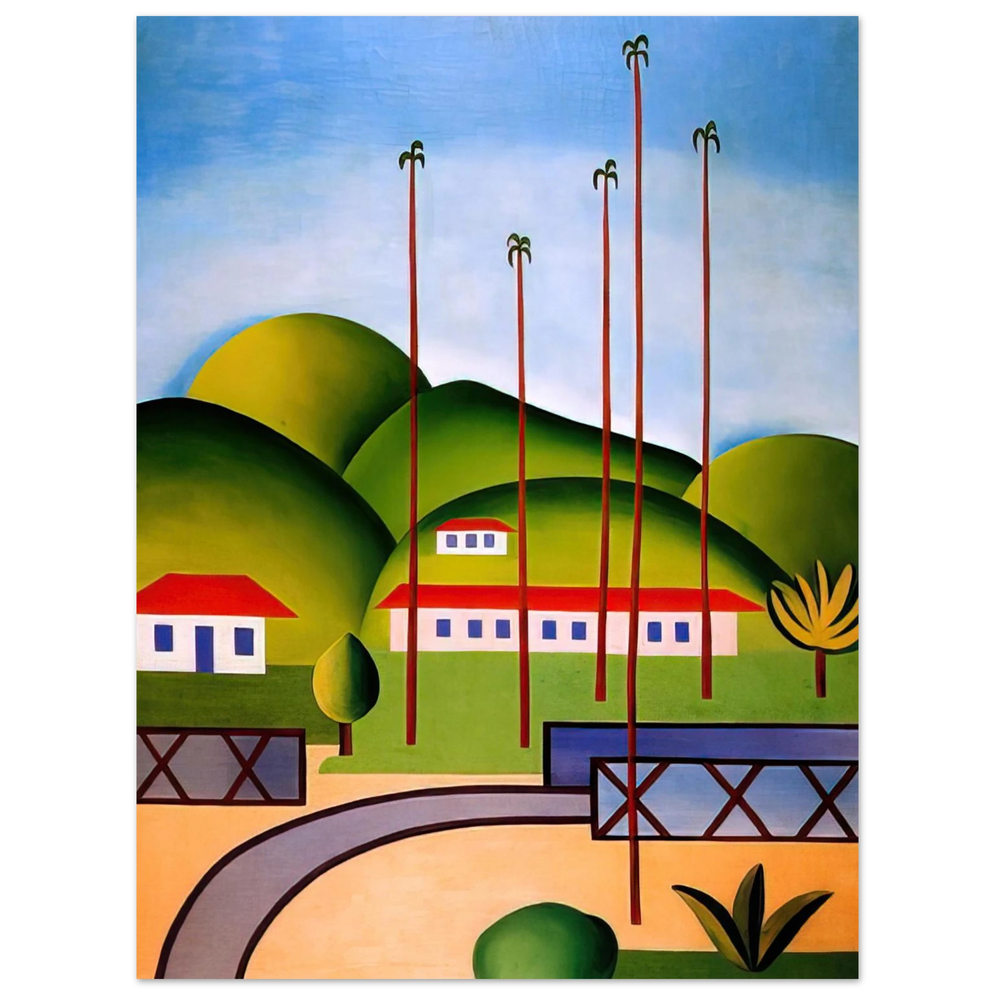 Tarsila do Amaral - Palm Trees Fine Art Poster - Default Title