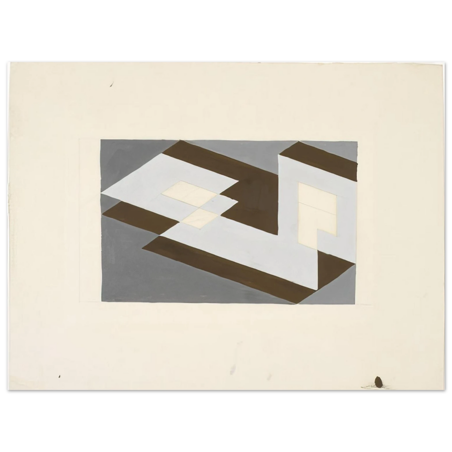 Josef Albers - STUDY FOR TENAYUCA 1938 Fine Art Poster - Default Title
