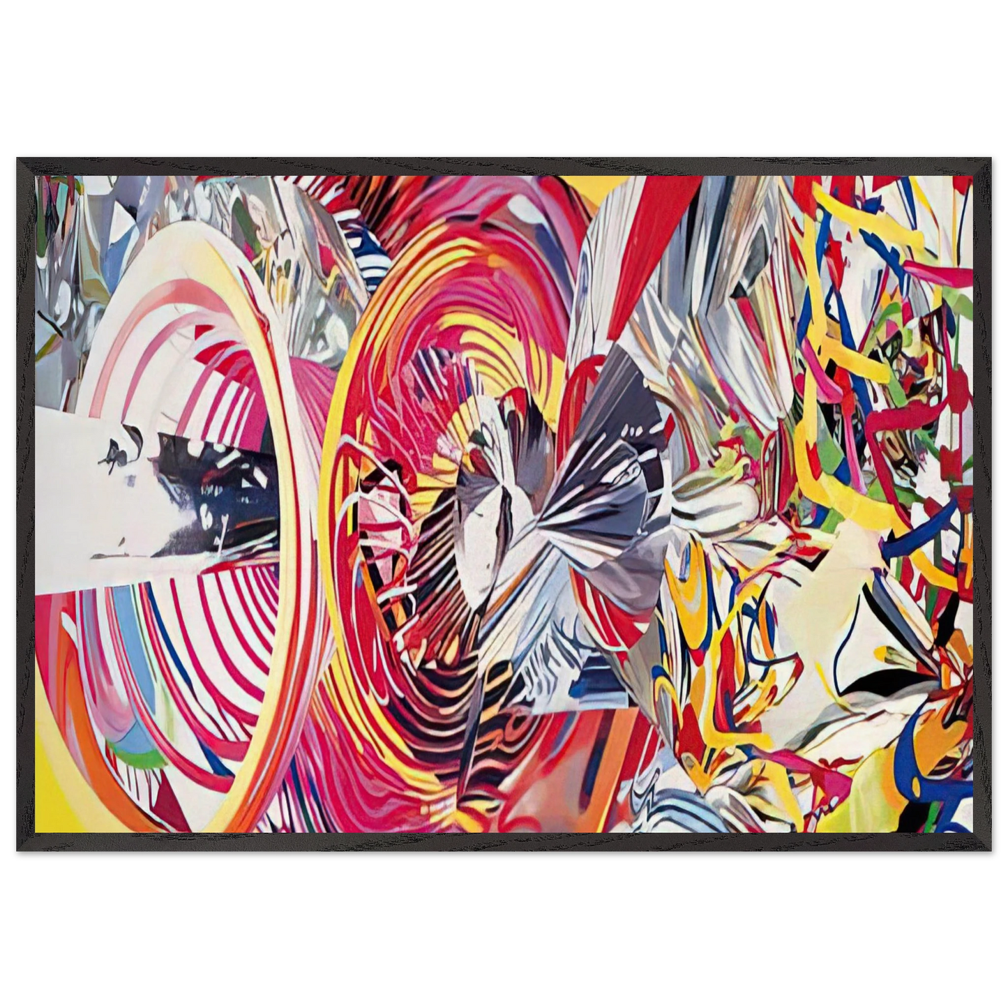 Stowaway Peers Out at the Speed of Light - James Rosenquist Framed Art Print – Black Wooden Frame - Default Title - -Framed Art Print