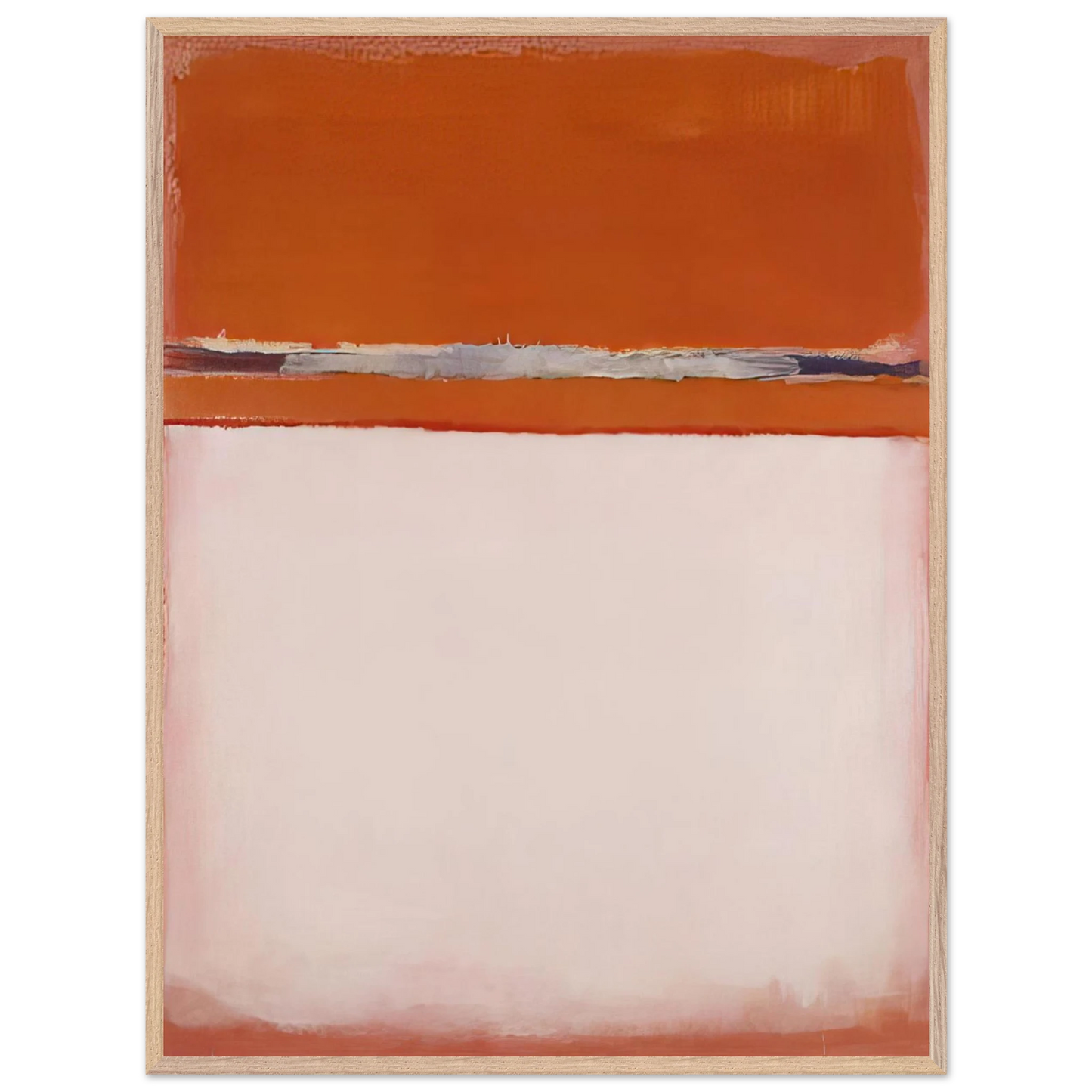 Mark Rothko - No.18 - 1951 Wall Art - 21x29.7 cm / 8x12" - Premium Wooden Framed Poster With Fine Art Paper - Wood frame
