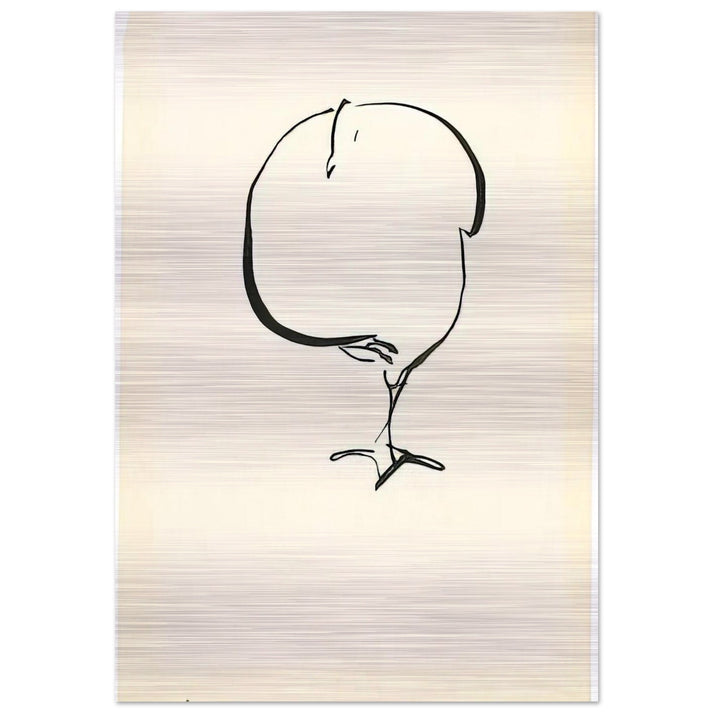 STANDING BIRD FRONT VIEW 1917 - Josef Albers Brushed Aluminum Print - 70x100 cm / 28x40 inches | Josef Albers Aluminum Print | Josef Albers Prints