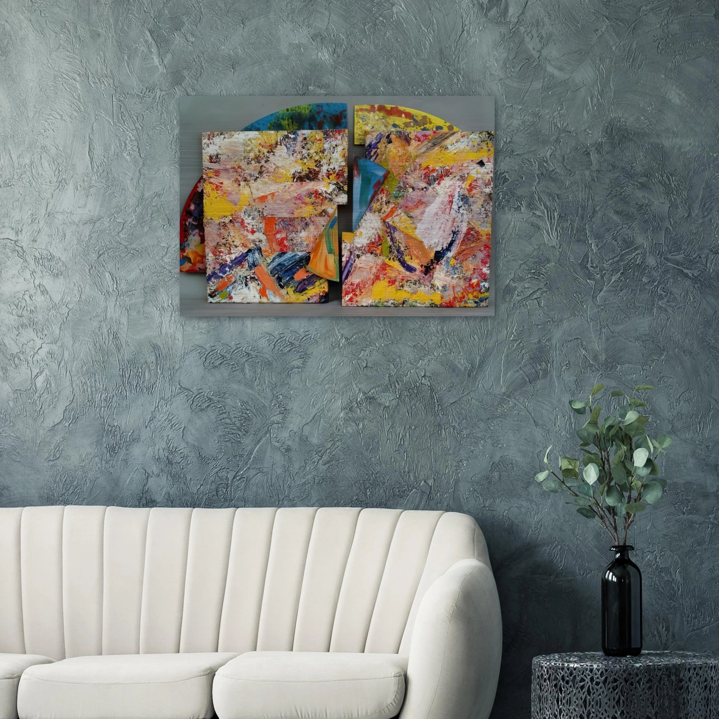 Pearlie - Sam Gilliam Brushed Aluminum Print - 70x100 cm / 28x40 inches | Sam Gilliam Aluminum Print | Sam Gilliam Prints