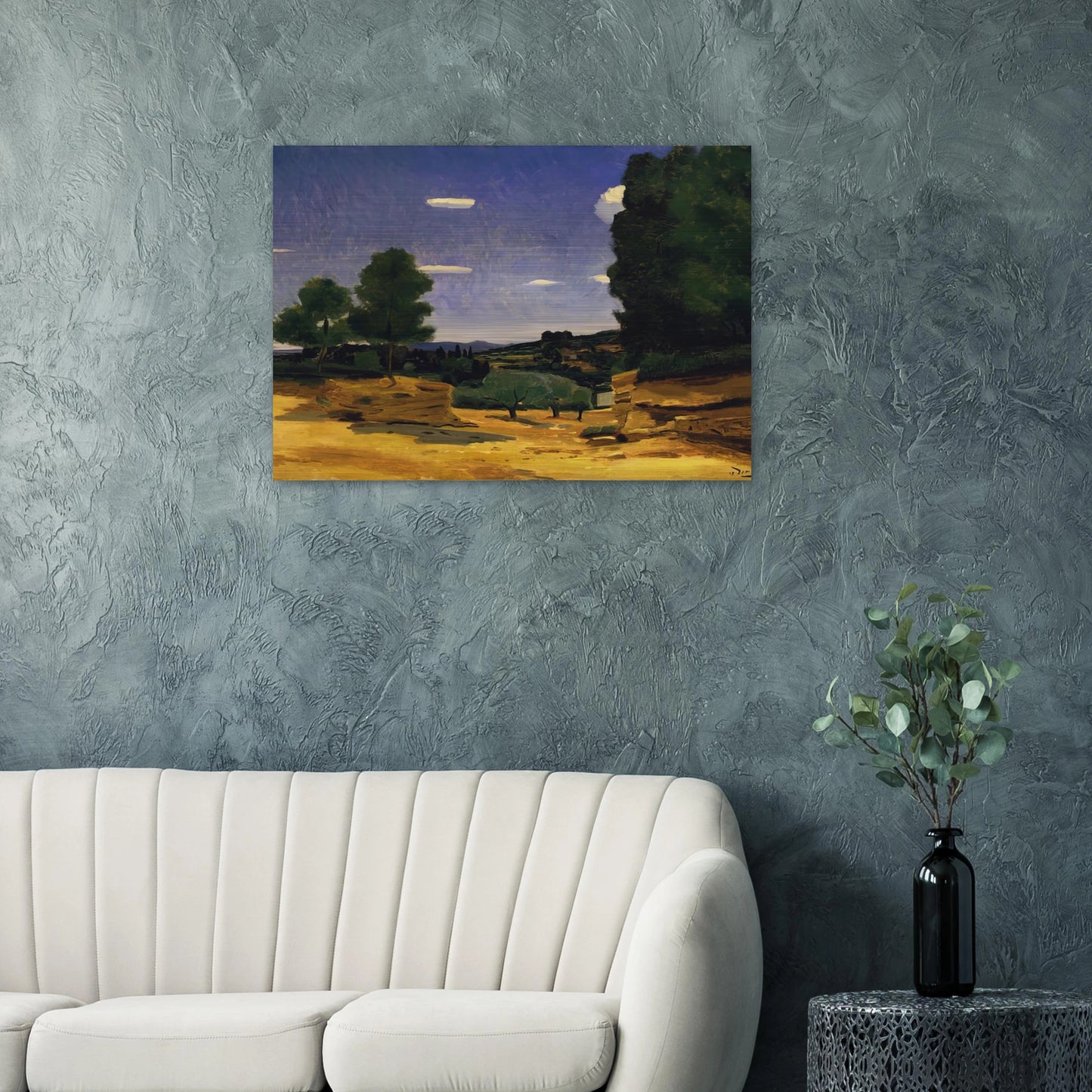 LANDSCAPE PROVENCE 1925 - Andre Derain Brushed Aluminum Print - 70x100 cm / 28x40 inches | Andre Derain Aluminum Print | Andre Derain Prints