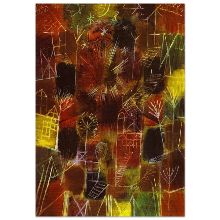 COSMIC COMPOSITION 1919 - Paul Klee Brushed Aluminum Print - 70x100 cm / 28x40 inches | Paul Klee Aluminum Print | Paul Klee Prints