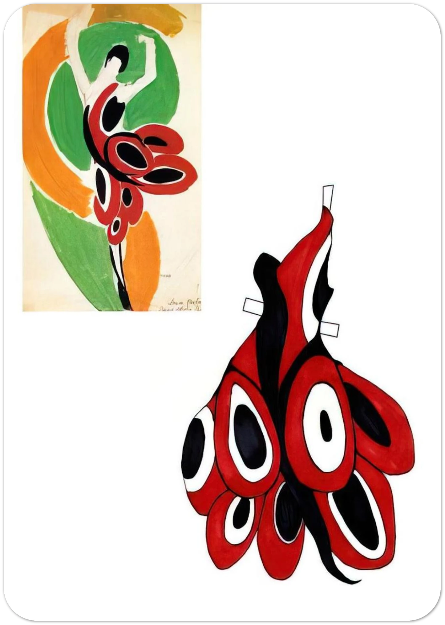 FASHION ILLUSTRATION 6 By Sonia Delaunay Pack of 10 Post Cards | Sonia Delaunay Post Cards | A6 (10.5 x 14.8 cm) - 4.1 x 5.8 inches