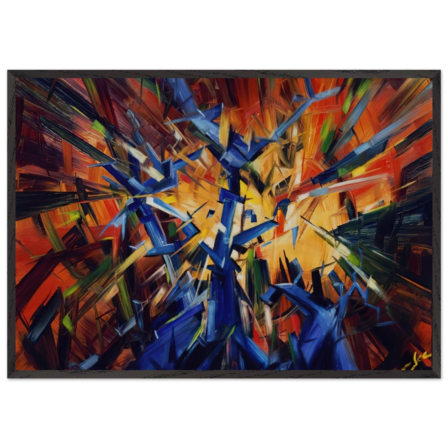 Untitled - 1966 N7 - Konrad Zuse Framed Art Print – Black Wooden Frame - Default Title - -Framed Art Print