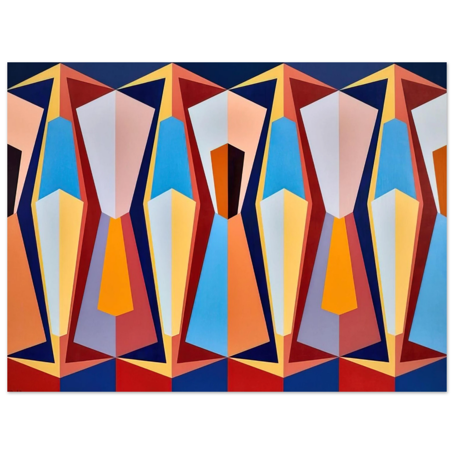 Karl Benjamin - Stage II - 1958 Fine Art Poster - Default Title