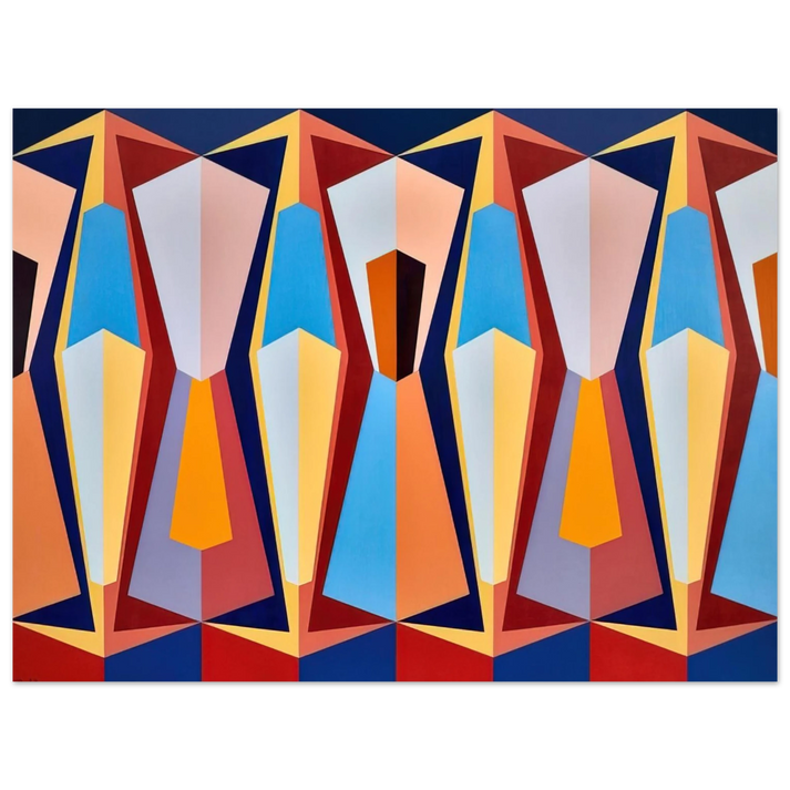 Karl Benjamin - Stage II - 1958 75x100 cm / 30x40inches Fine Art Poster