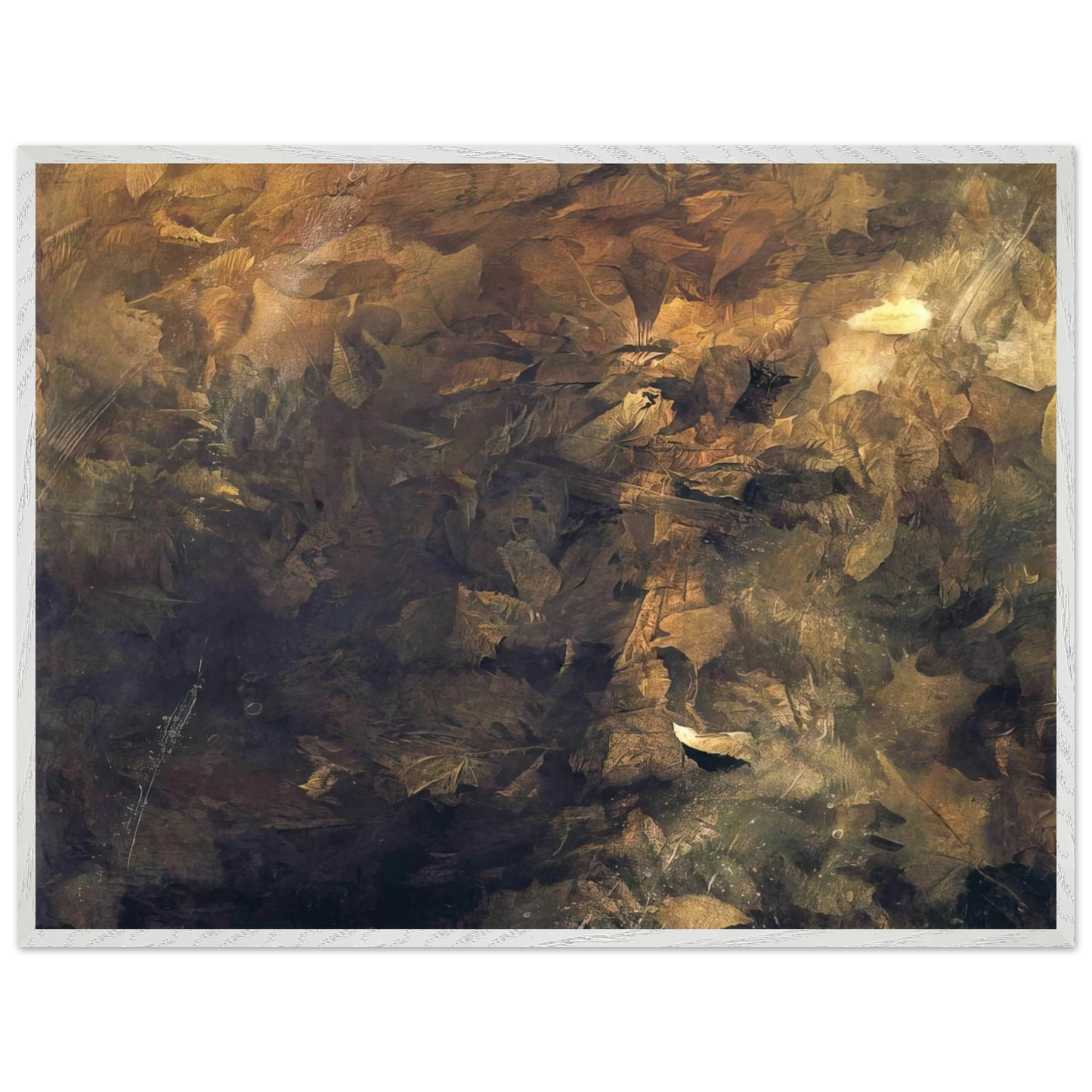 Andrew Wyeth - THIN ICE Wall Art - 21x29.7 cm / 8x12" - Premium Wooden Framed Poster With Fine Art Paper - White frame