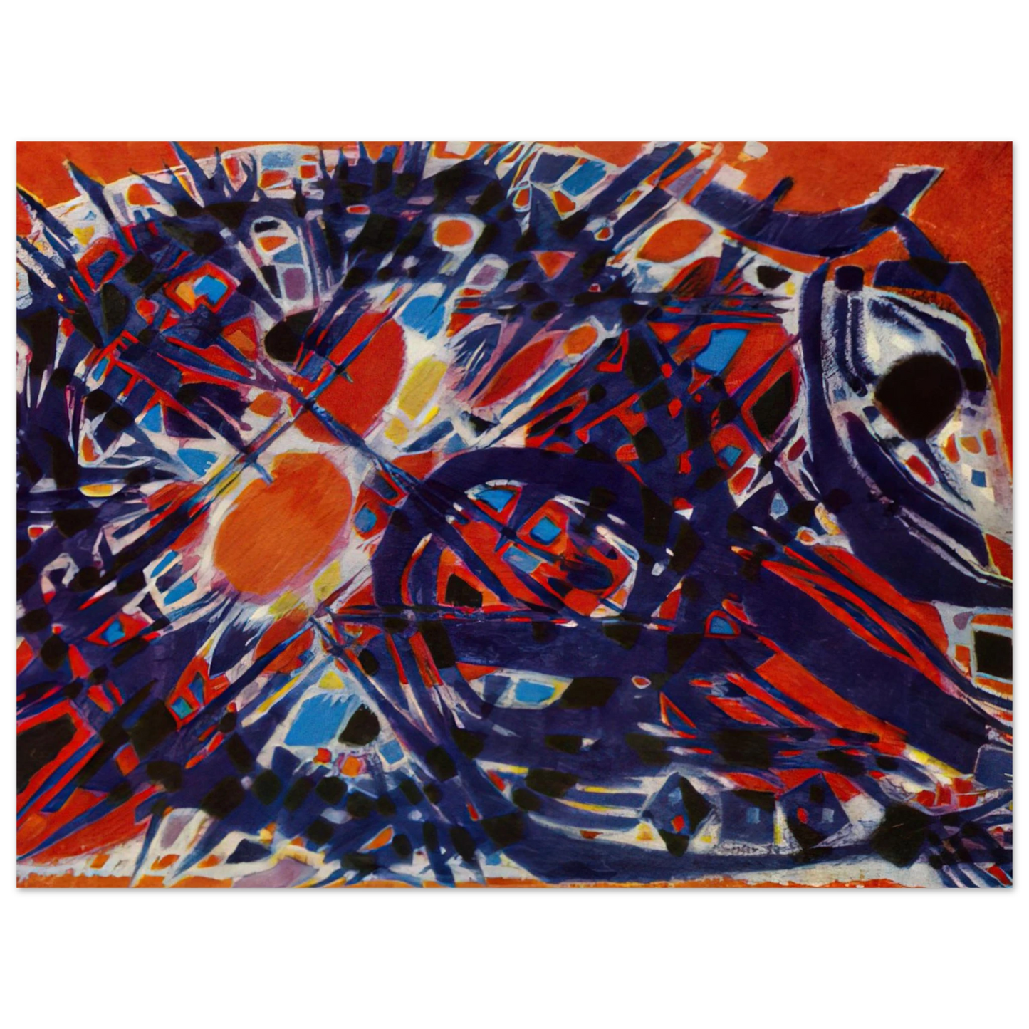 Alfred Manessier - Couronne d'épines - 1954 Fine Art Poster - Default Title