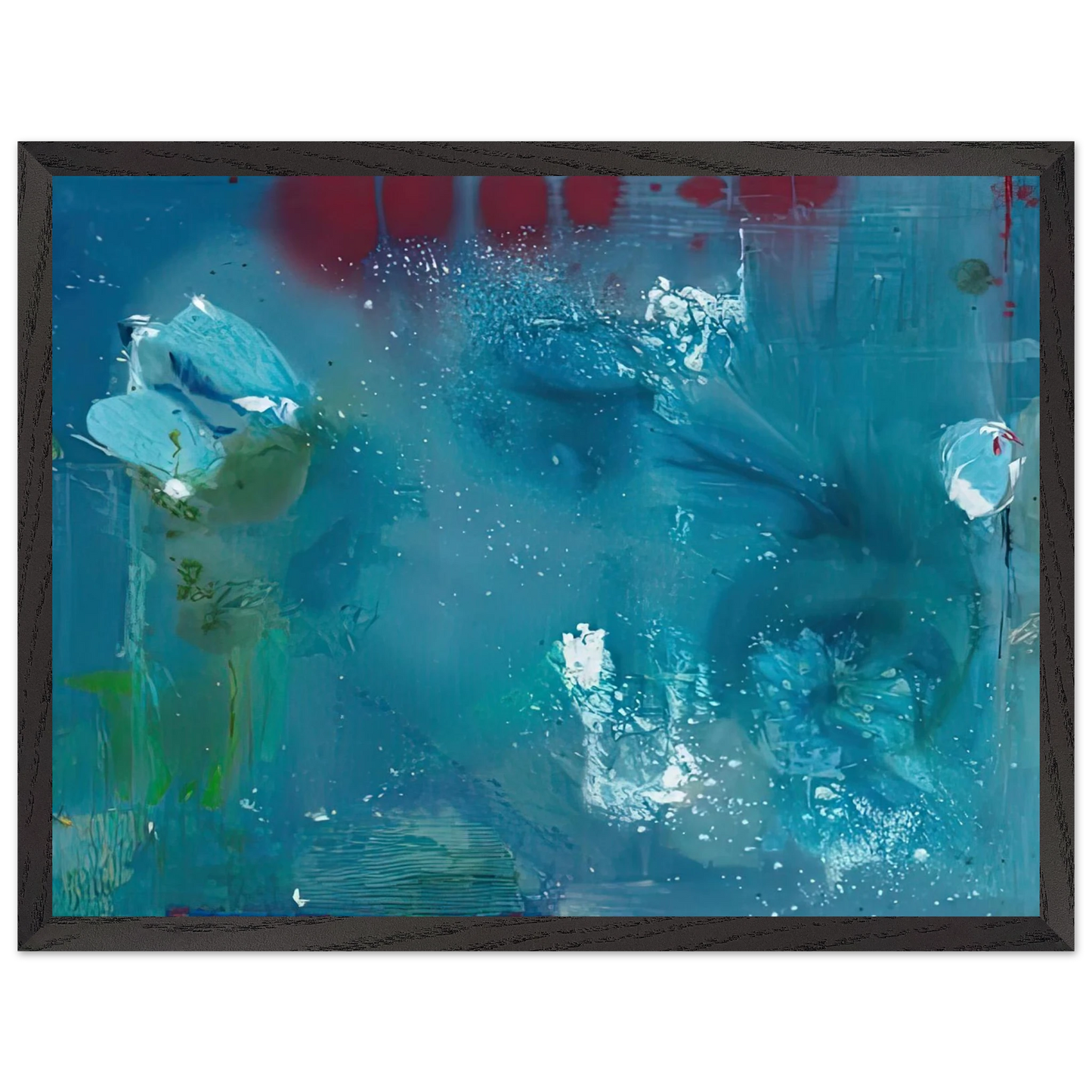Helen Frankenthaler - Stella Polaris, 1990- Wall Art - 30x40 cm / 12x16 inches - Premium Wooden Framed Poster With Fine Art Paper - Black frame