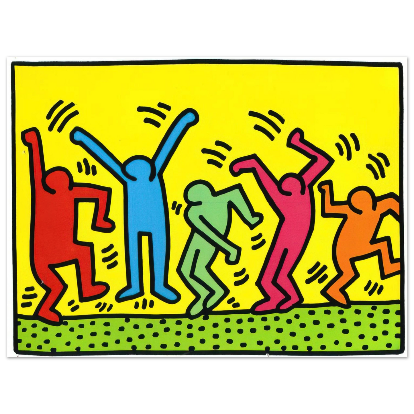 Keith Haring - UNTITLED DANCE 1987 Fine Art Poster - Default Title