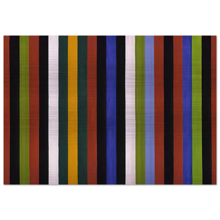 Hot Beat - 1964 - Gene Davis Brushed Aluminum Print - 70x100 cm / 28x40 inches | Gene Davis Aluminum Print | Gene Davis Prints