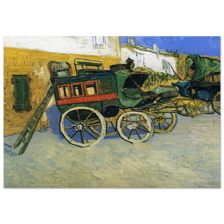 The Tarascon Diligence - Vincent van Gogh Brushed Aluminum Print - 70x100 cm / 28x40 inches | Vincent van Gogh Aluminum Print | Vincent van Gogh Prints