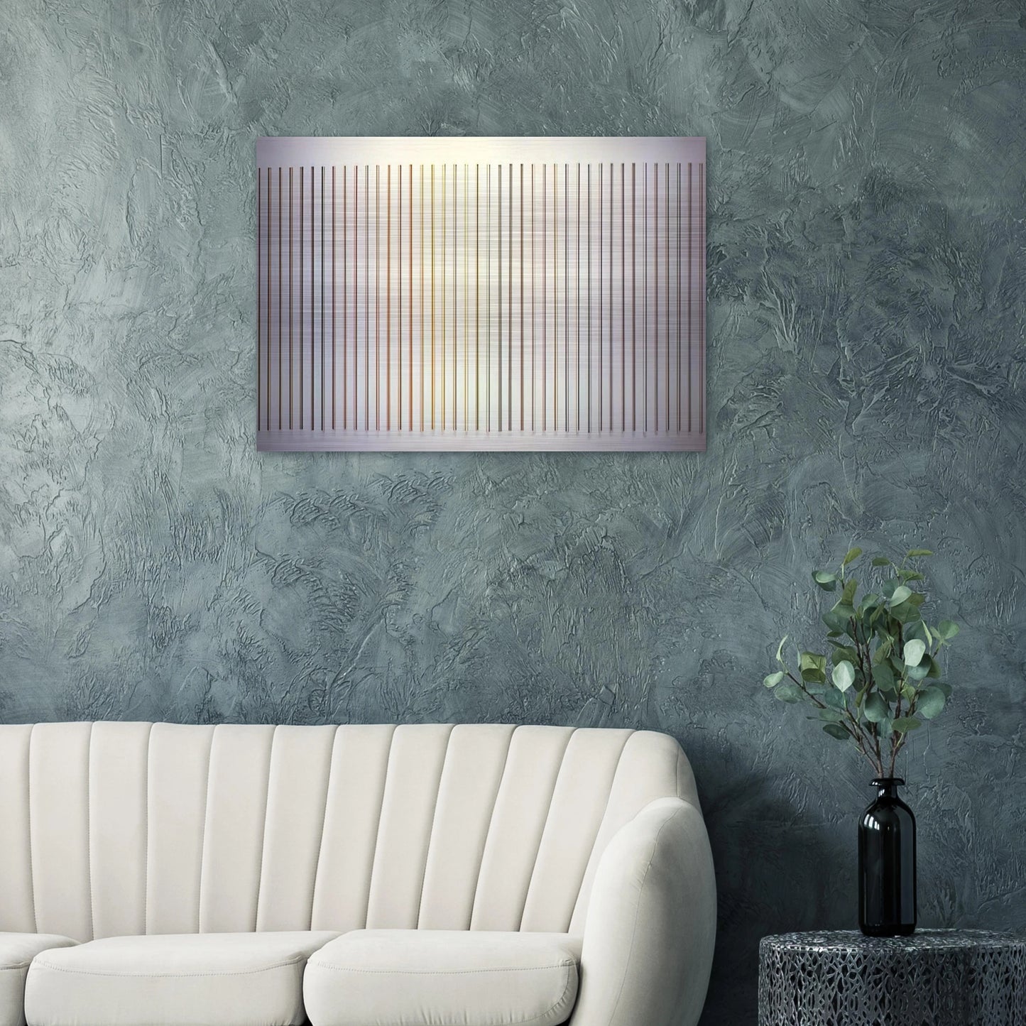 Color Needles - 1984 - Gene Davis Brushed Aluminum Print - 70x100 cm / 28x40 inches | Gene Davis Aluminum Print | Gene Davis Prints