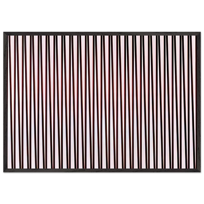 ORIENT 4 1970 - Bridget Riley 70x100 cm / 28x40 inches Framed Art Print – Black Wooden Frame