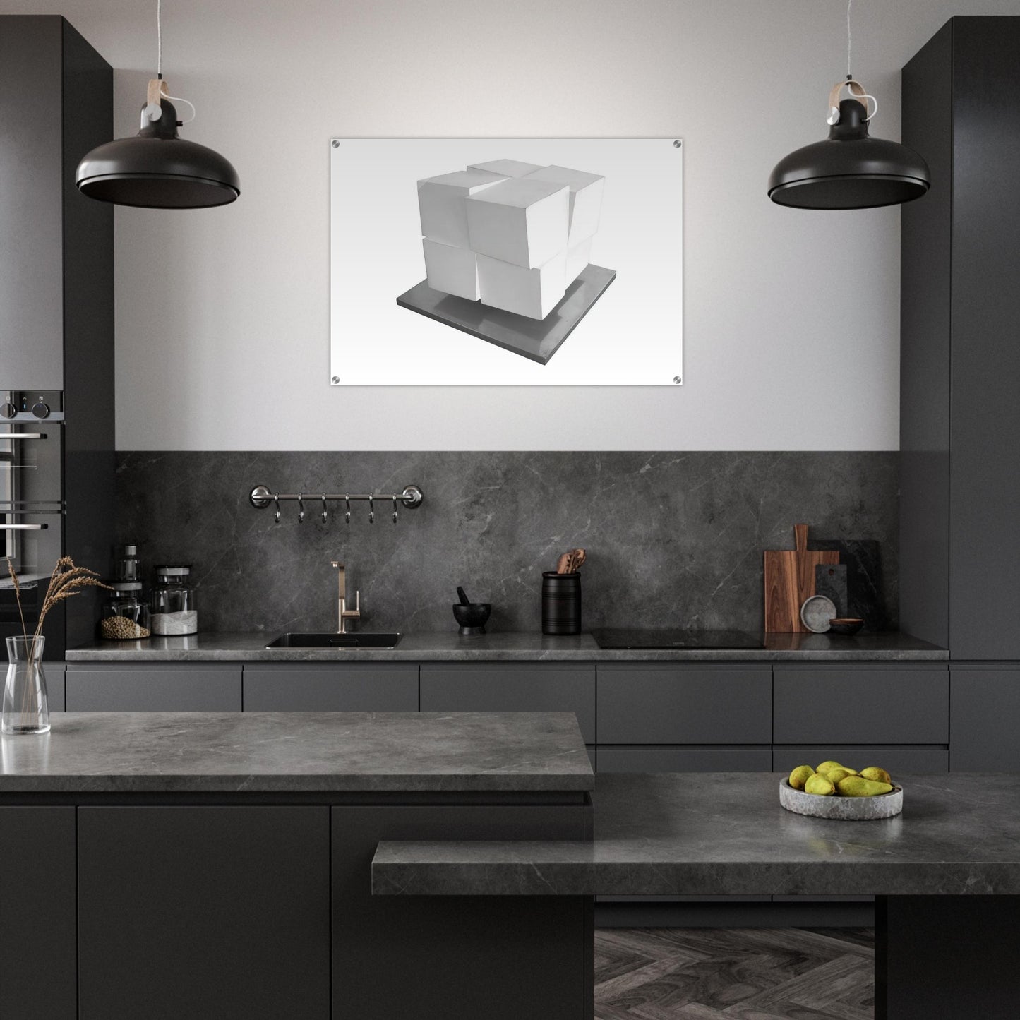 Split Cube - 1962 - Jeremy Moon Acrylic Print - 70x100 cm / 28x40″ inches | Jeremy Moon Wall Art | Jeremy Moon Prints