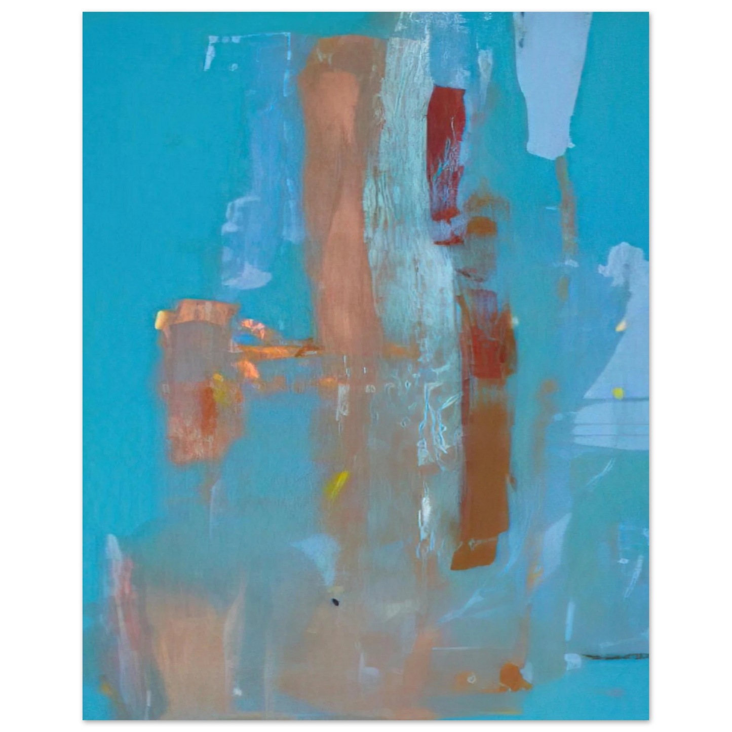 Helen Frankenthaler - In on Blue - 1976 Wall art - 30x45 cm / 12x18 inches - Fine Art Poster - -