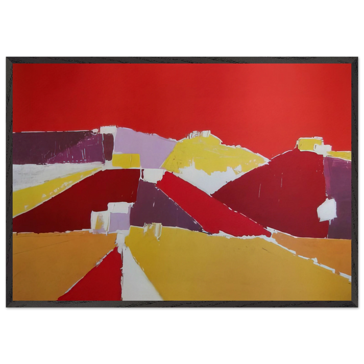 Agrigente - 1953 - Nicolas de Stael 70x100 cm / 28x40 inches Framed Art Print – Black Wooden Frame
