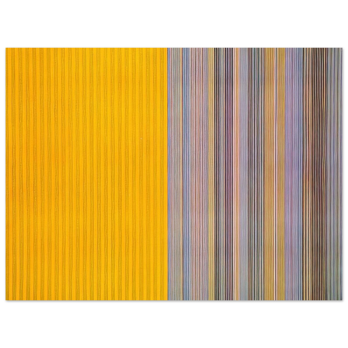 Gene Davis - Half Lemon - 1969 75x100 cm / 30x40inches Fine Art Poster