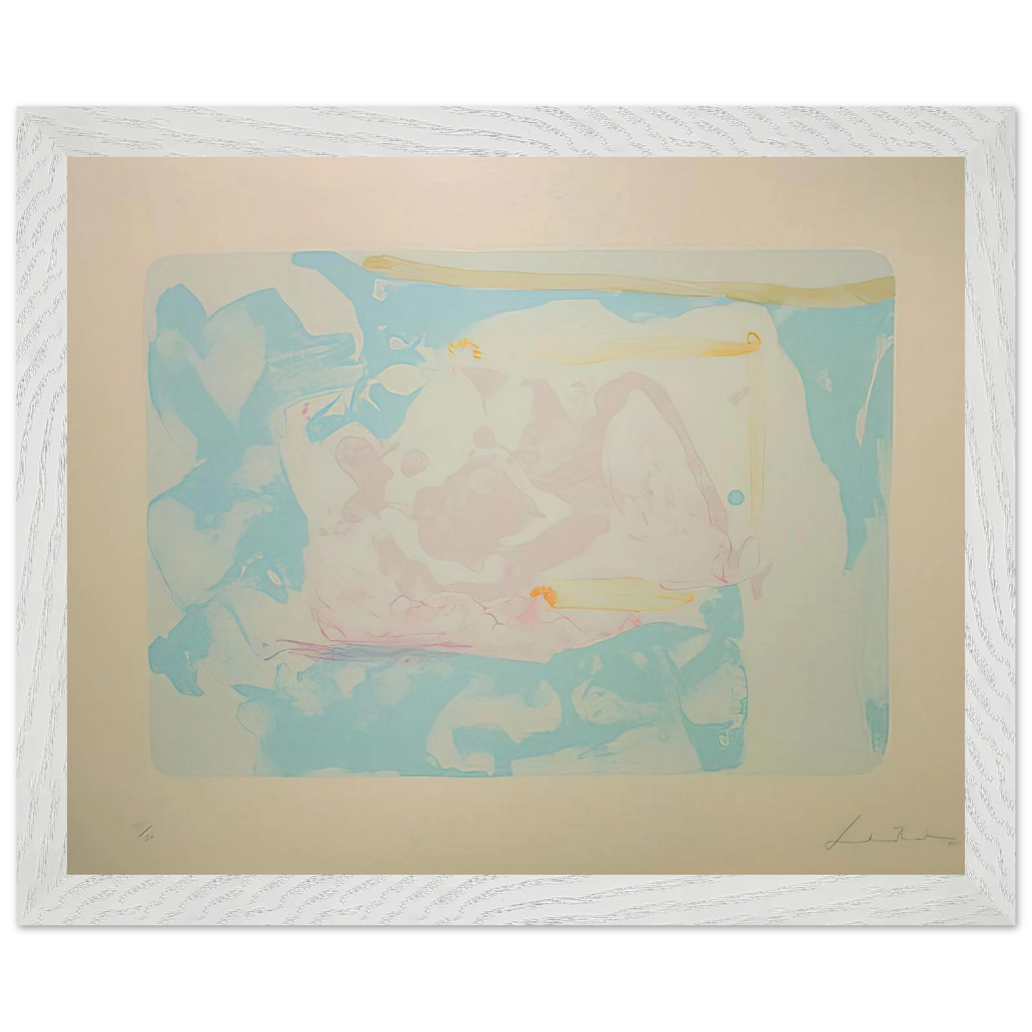 Helen Frankenthaler - Reflections III - 1995 Wall art - 27x35 cm / 11x14 inches - Fine Art Poster - -