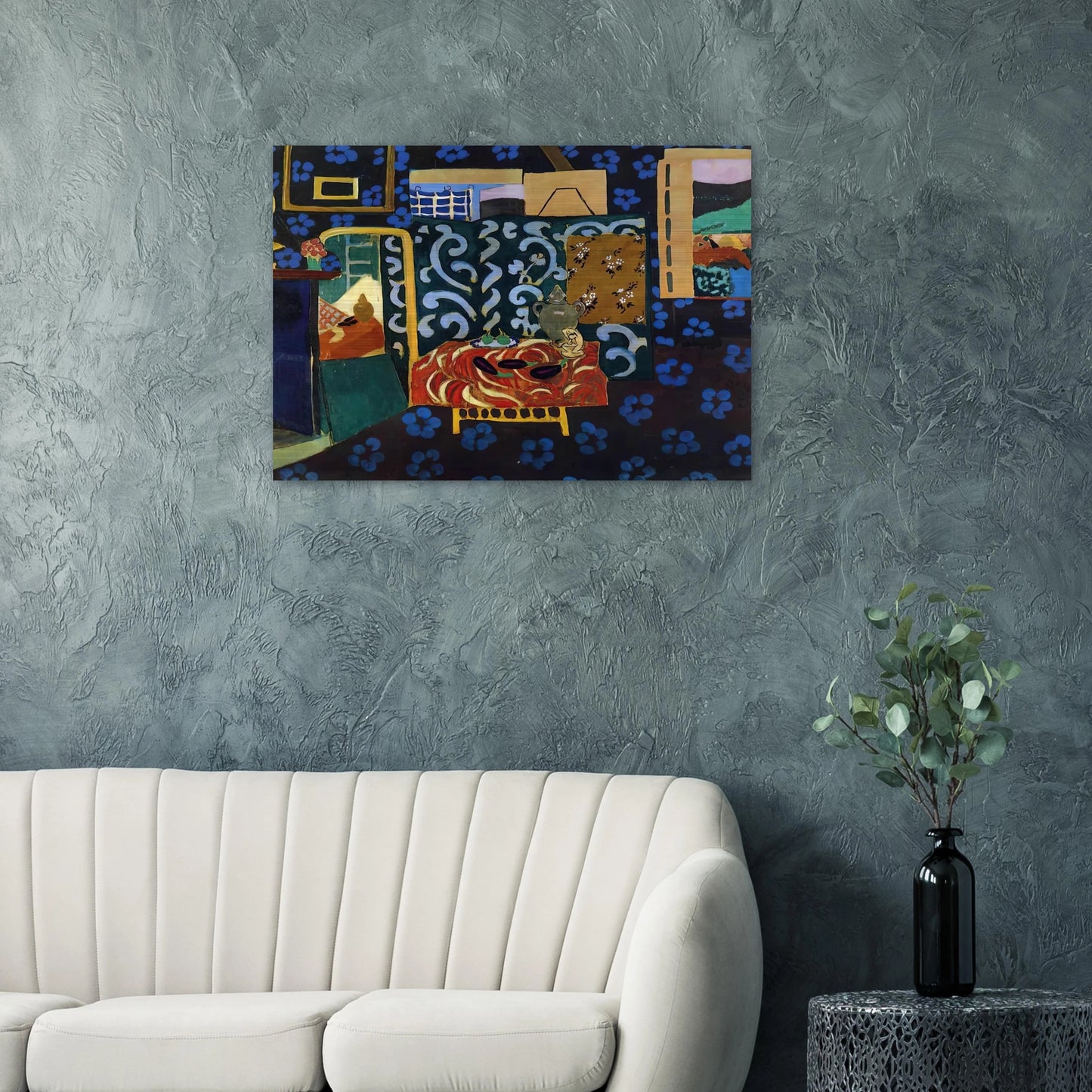 STILL LIFE WITH AUBERGINES 1911 - Henri Matisse Brushed Aluminum Print - 70x100 cm / 28x40 inches | Henri Matisse Aluminum Print | Henri Matisse Prints