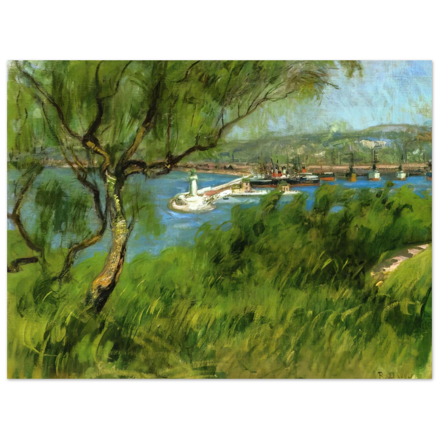 Raoul Dufy - VIEW OF A PORT Fine Art Poster - Default Title