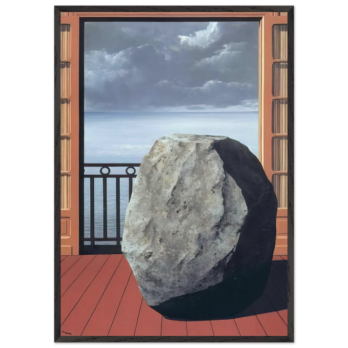 INVISIBLE WORLD 1954 - Rene Magritte 70x100 cm / 28x40 inches Framed Art Print – Black Wooden Frame