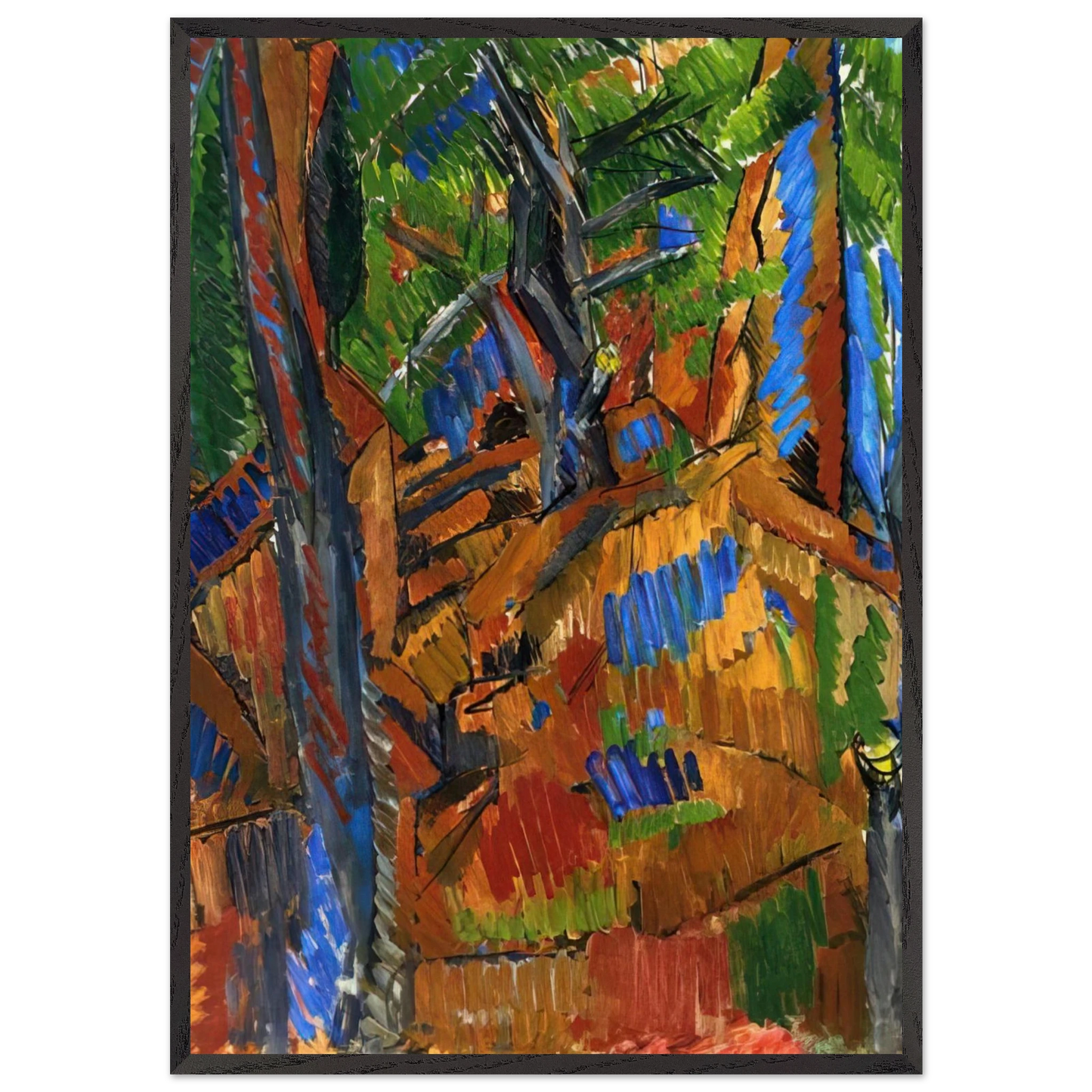 TREES 1913 - Raoul Dufy Framed Art Print – Black Wooden Frame - Default Title - -Framed Art Print