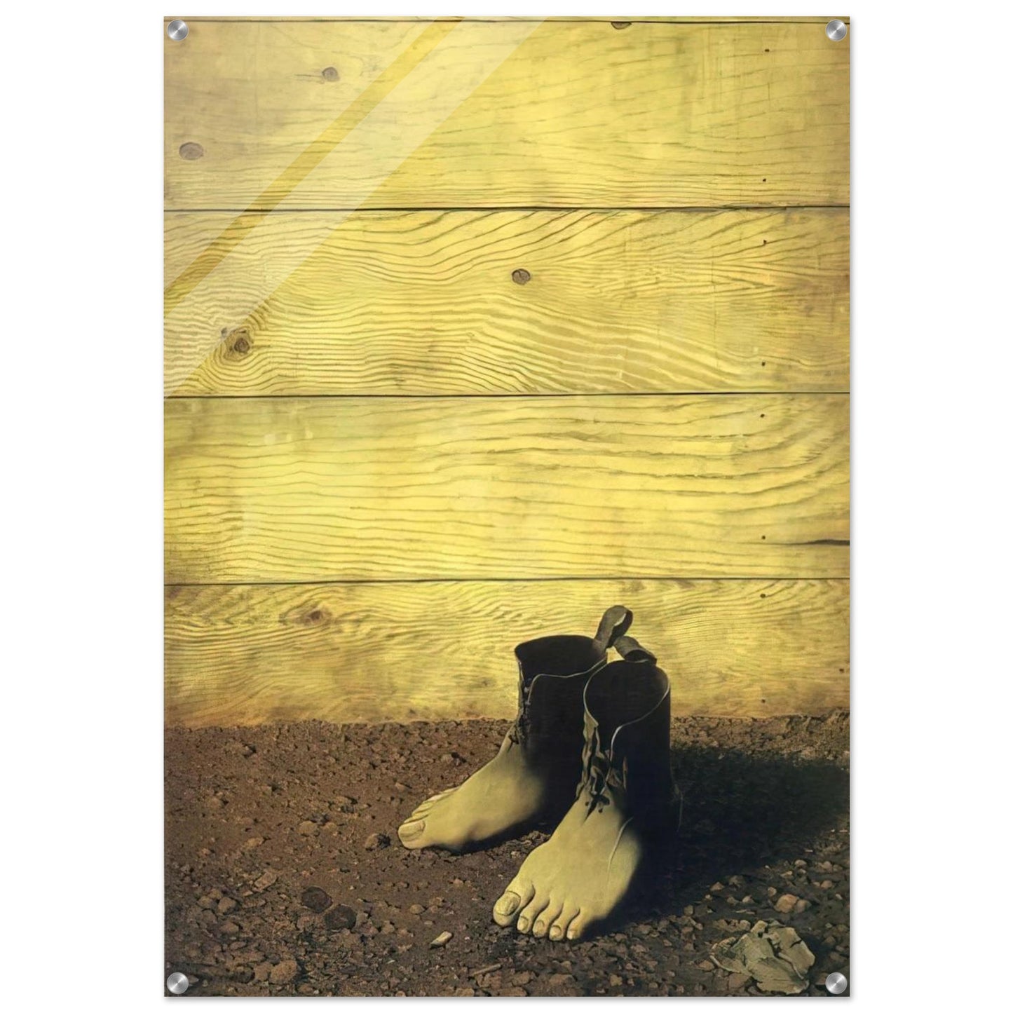 THE RED MODEL 1934 - Rene Magritte Acrylic Print - 70x100 cm / 28x40″ inches